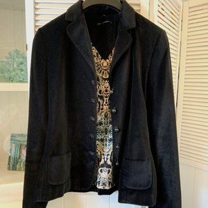 🖤 Velvet is in!  Elie Tahari Black Velvet Blazer